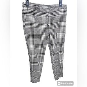 H&M Women’s Ankle Length Houndstooth Plaid Pants